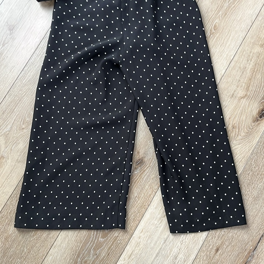 Whistles Polka Dot Jumpsuit Black & White Long Sleeve and Belted - Picture 12 of 16